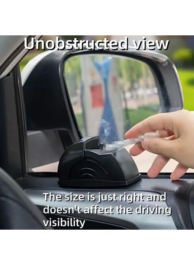 2 منفضة سجائر سوداء للسيارات مع أغطية حاملات سجائر للسيارات والشاحنات وسيارات الدفع الرباعي - Image 2